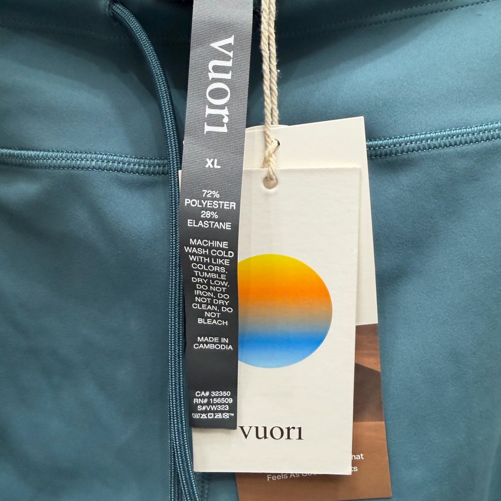 Vuori Slate Blue Performance Leggings - Picture 3 of 3
